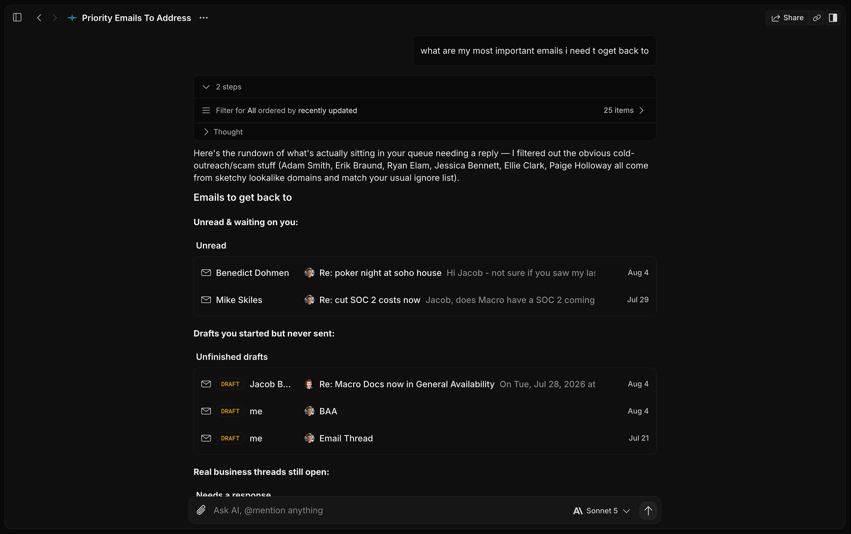 An AI that knows your company