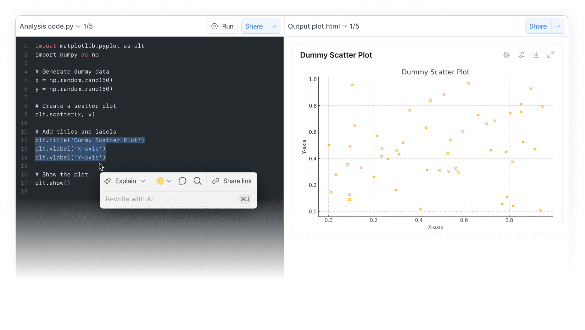 Split screen