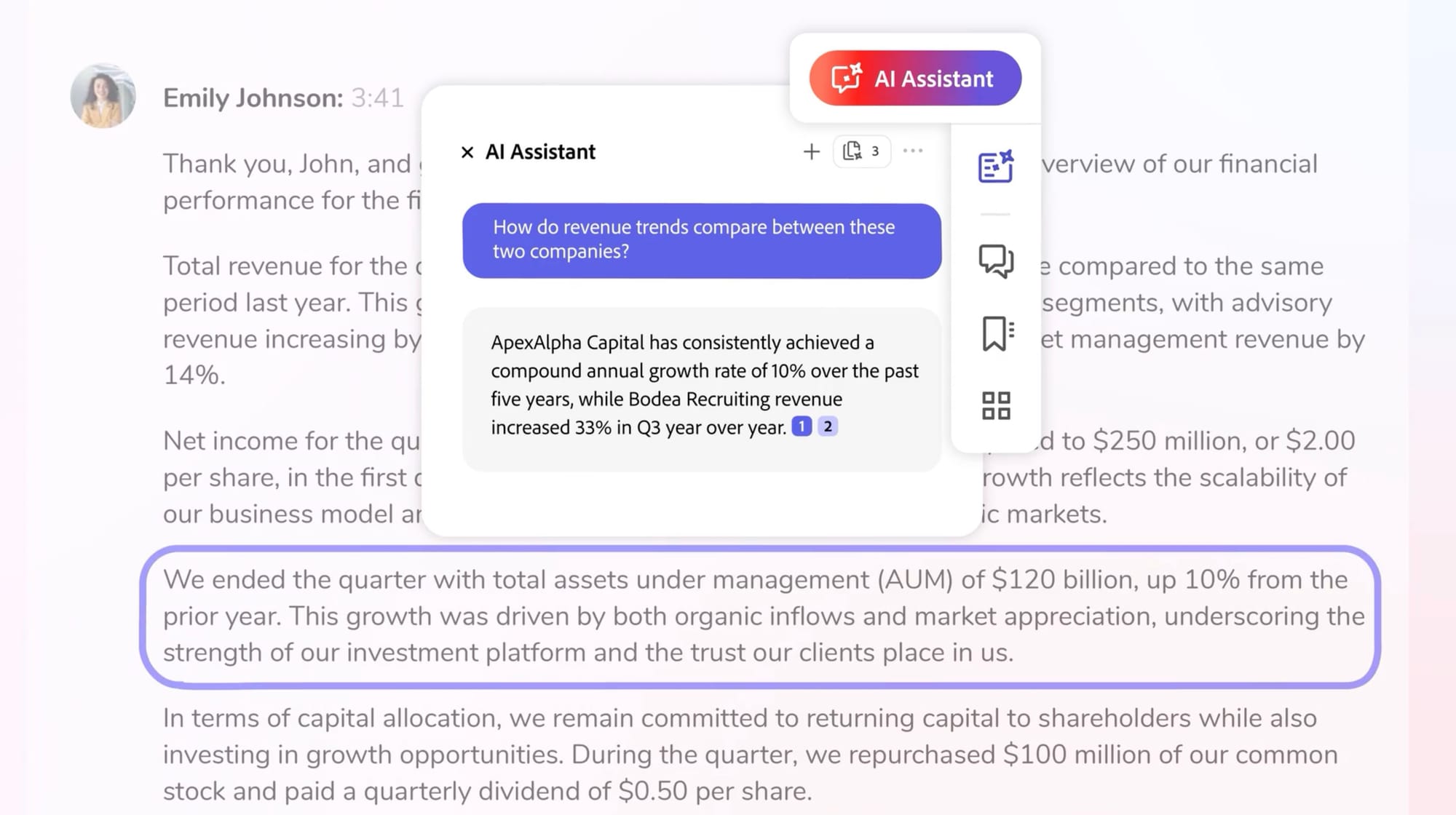 Adobe Acrobat PDF AI Assistant