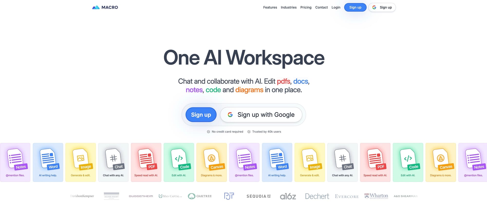 Macro | AI Workspace