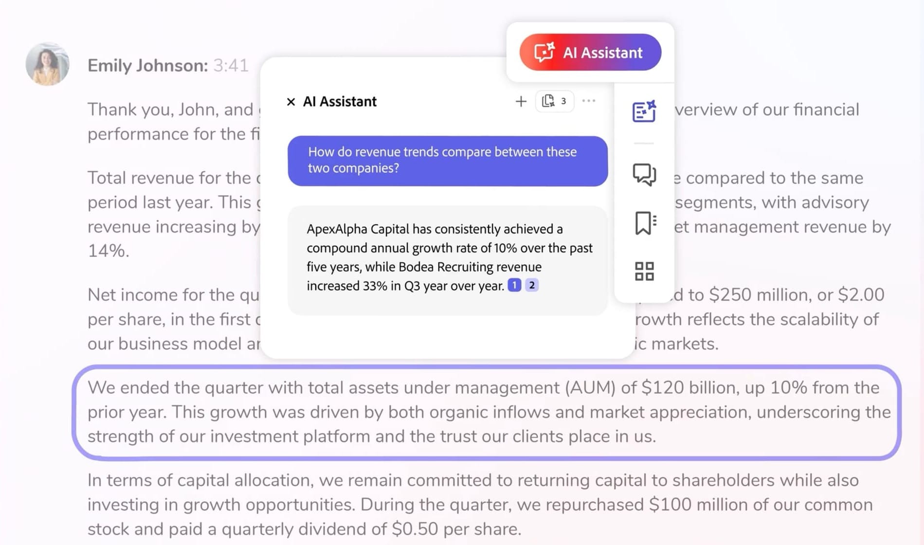 Adobe Acrobat PDF AI Assistant