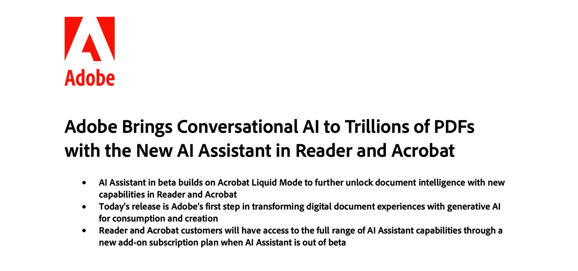 Adobe AI PDF Reader (Liquid Mode)